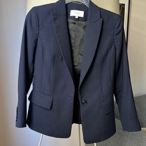 REISS Virgin Wool Navy Blazer